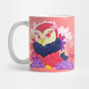 The little red lady owl with pattern- for Men or Women Kids Boys Girls love owl Mug